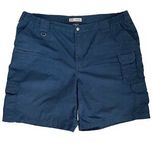 5.11 511 Tactical Mens Shorts Tag 44” Navy Blue Cargo Pockets Actual 42 x 8.5"